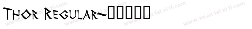 Thor Regular字体转换